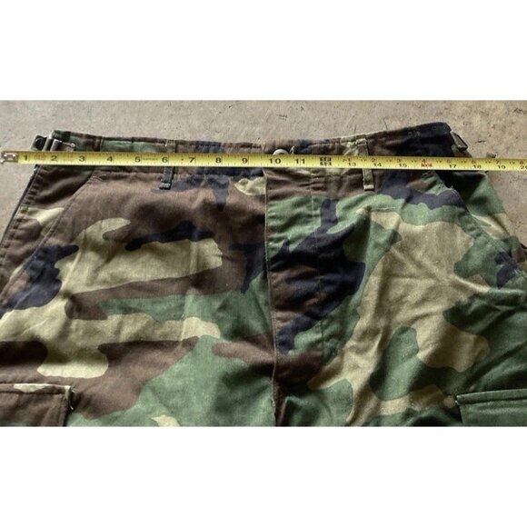 Vintage USA Camo Military Army Multi Pocket Pants Men's Woodland Waist Sz 31-35 - Picture 4 of 14